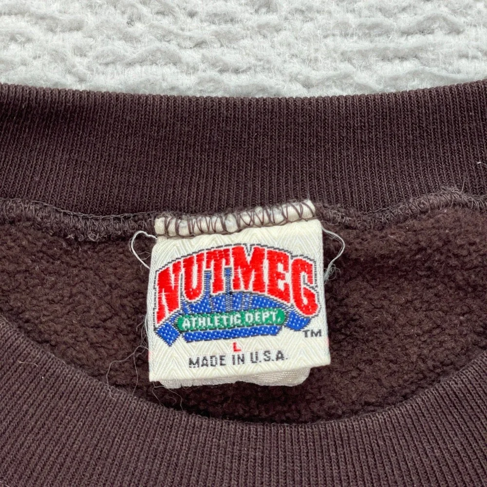 Vintage Cleveland Browns Sweater Adult Large Jack Davis NUTMEG USA 1980's - Picture 4 of 8